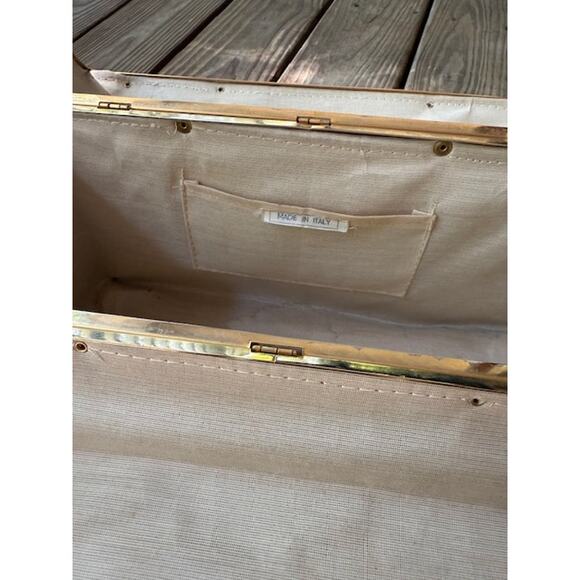 Vintage Tapestry Trunk Style Handbag - Made in Italy - Picture 5 of 10